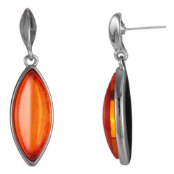 Jessica - Boucles d'oreilles tige orange