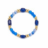 Etsuko - Bracelet élastique bleu