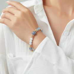 Etsuko - Bracelet élastique marron