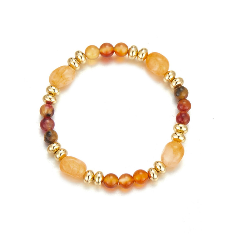 Etsuko - Bracelet élastique marron