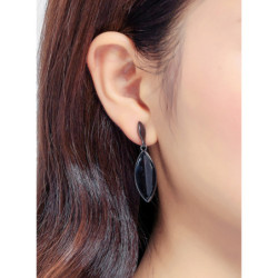 Jessica - Boucles d'oreilles tige noir 2