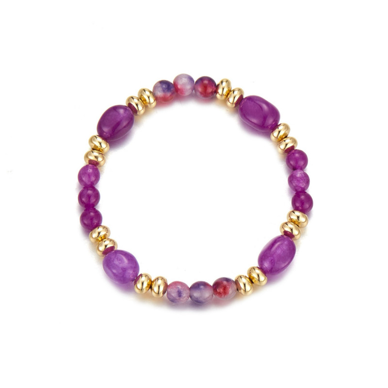 Etsuko - Bracelet élastique violet