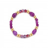 Etsuko - Bracelet élastique violet