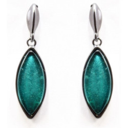 Jessica - Boucles d'oreilles tige vert 2