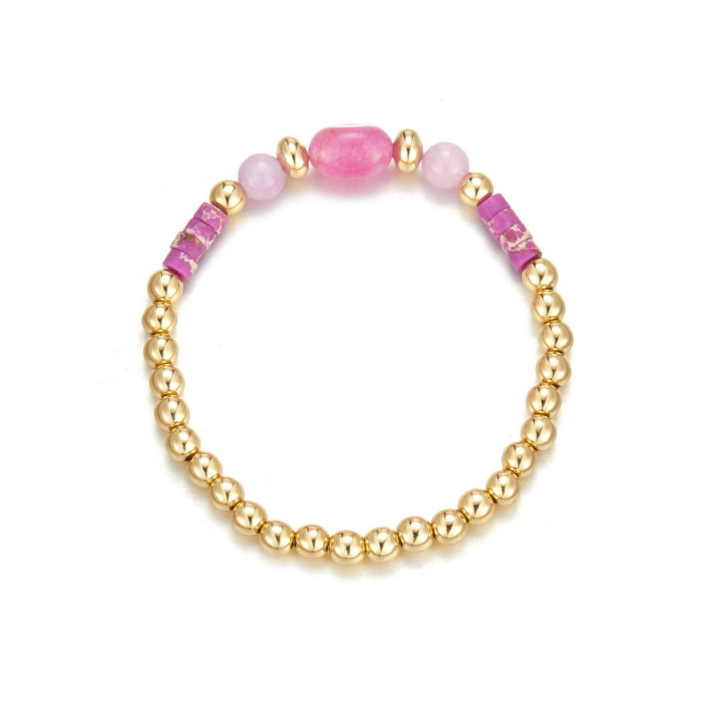 Ercilia - Bracelet élastique rose