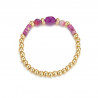 Ercilia - Bracelet élastique violet