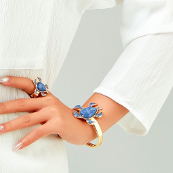 Punita - Bague élastique orange