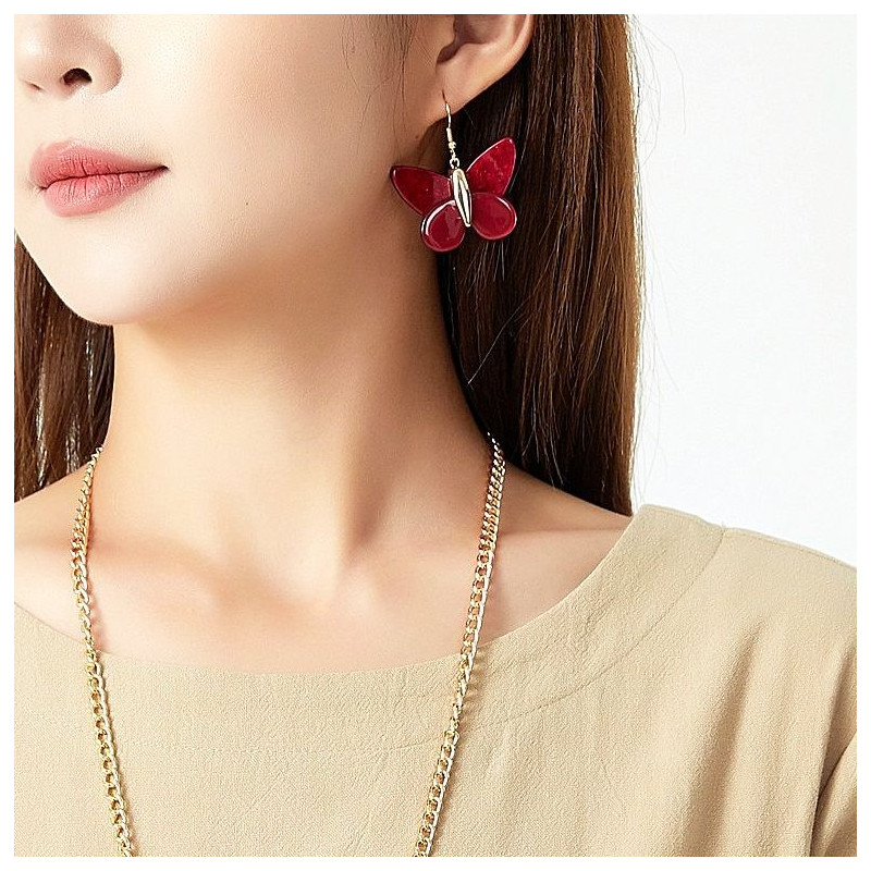 Pusti - Boucle d'oreille Rouge