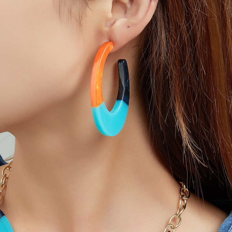 Safaya - Boucle d'oeille tige Multicolore