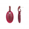 Efrae - Boucle d'oreille tige acier Fuchsia