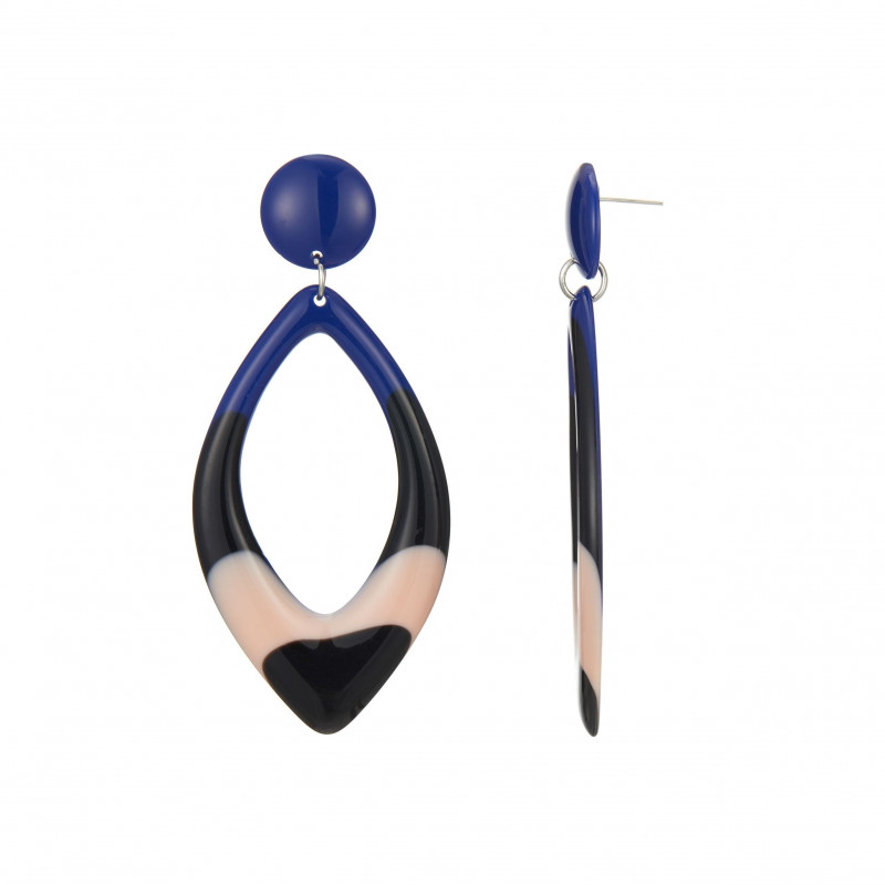 Fabriza - Boucle d'oreille percée bleue