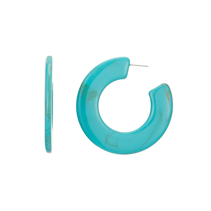 Fatehas - Boucle d'oreille percée bleue