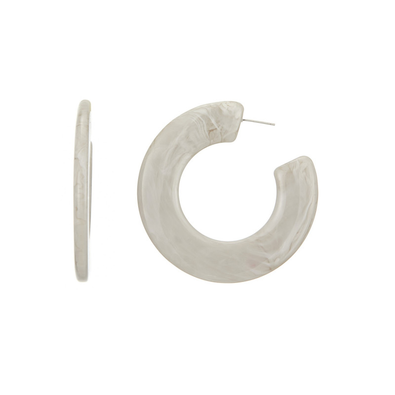 Fatehas - Boucle d'oreille percée grise