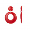 Foulja - Boucle d'oreille percée rouge