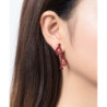 Wilka - Boucle d'oreille tige Rouge