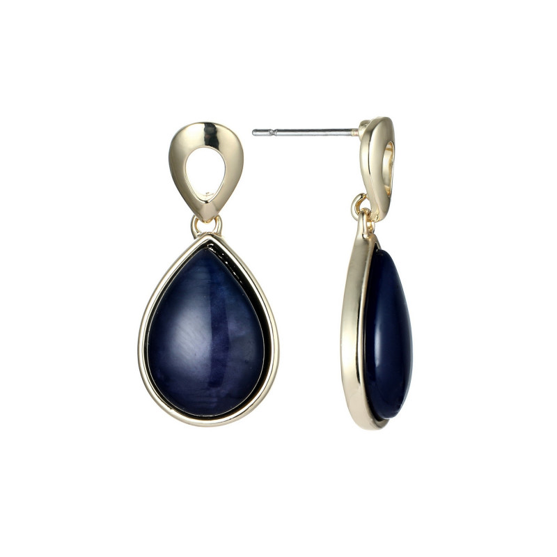 Baptista - Boucle d'oreille tige bleue