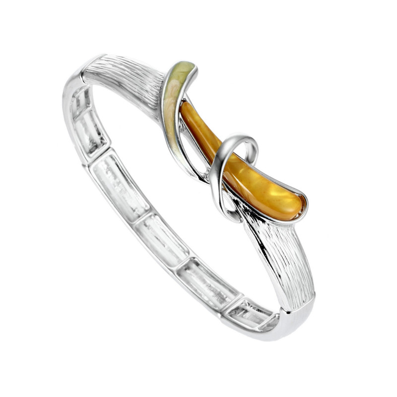 Bathylle - Bracelet élastique jaune