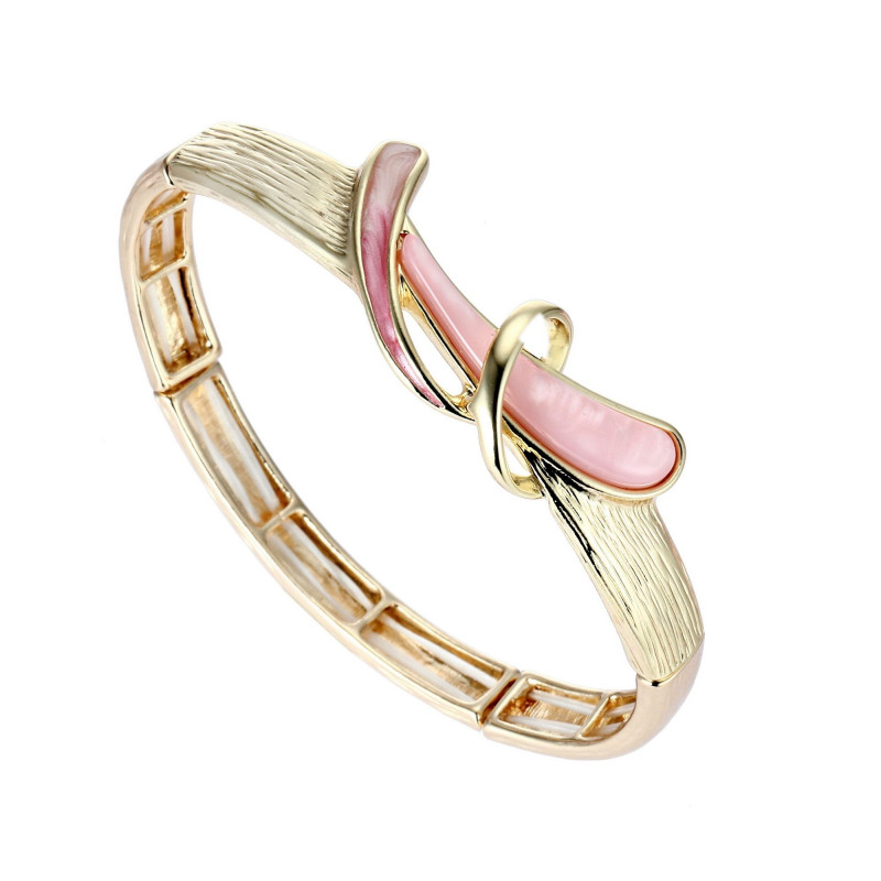 Bathylle - Bracelet élastique rose