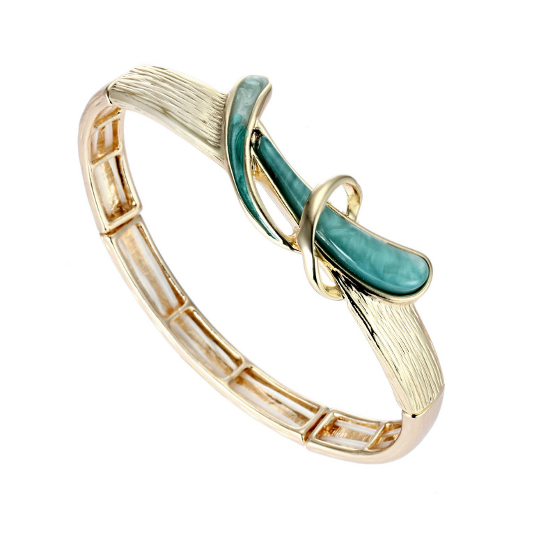 Bathylle - Bracelet élastique turquoise