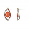 Emelle - boucle d'oreille tige orange