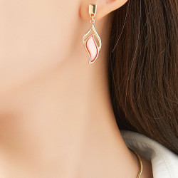 Blanchette - Boucle d'oreille tige bleue