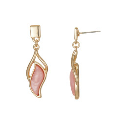 Blanchette - Boucle d'oreille tige rose