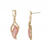 Blanchette - Boucle d'oreille tige rose