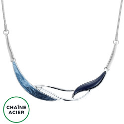 Blanchette - Collier bleu