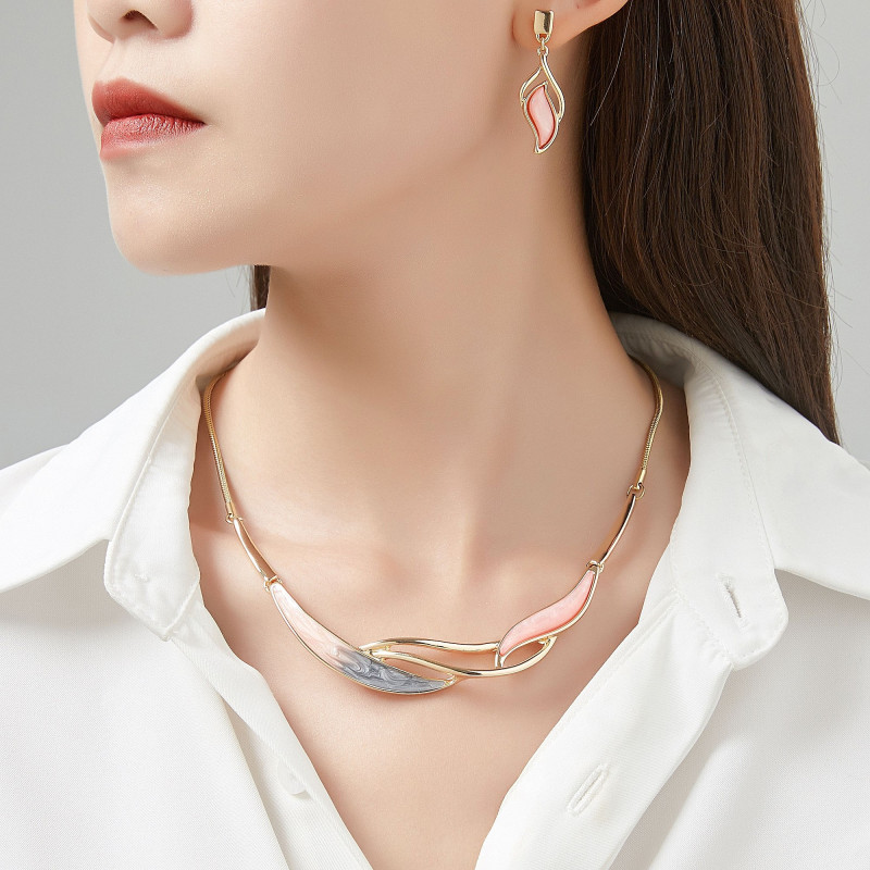 Blanchette - Collier rose