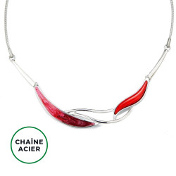 Blanchette - Collier rouge