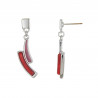 Blejean - Boucle d'oreille tige rouge