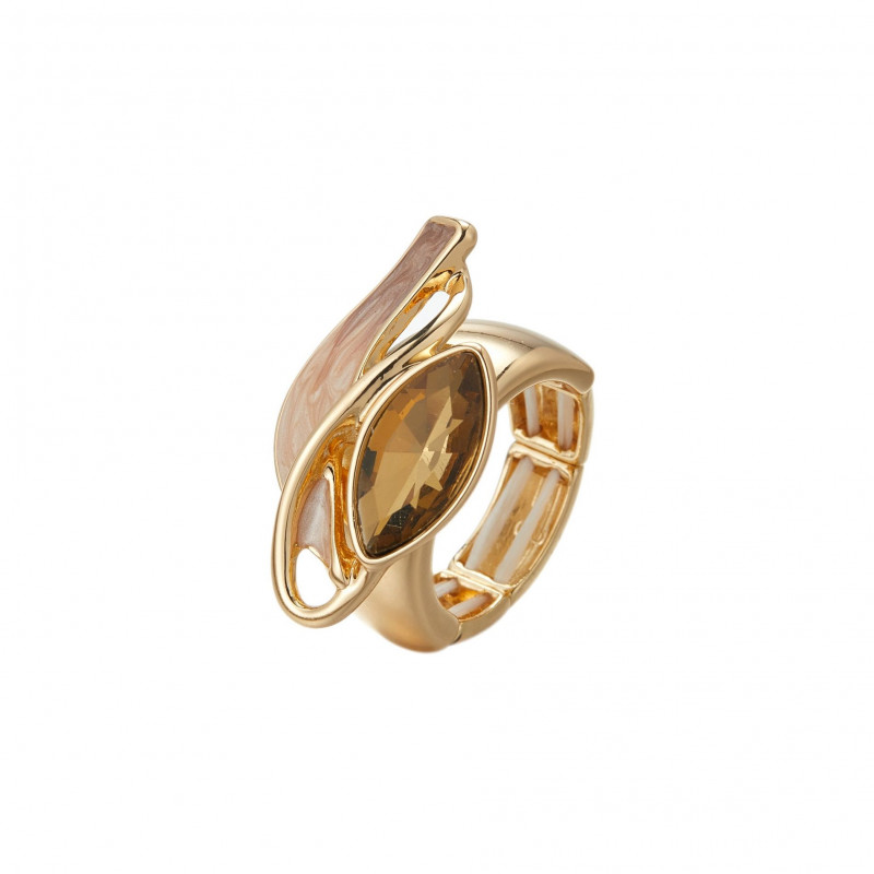 Elektra - Bague élastique marron