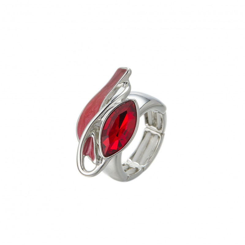 Elektra - Bague élastique rouge
