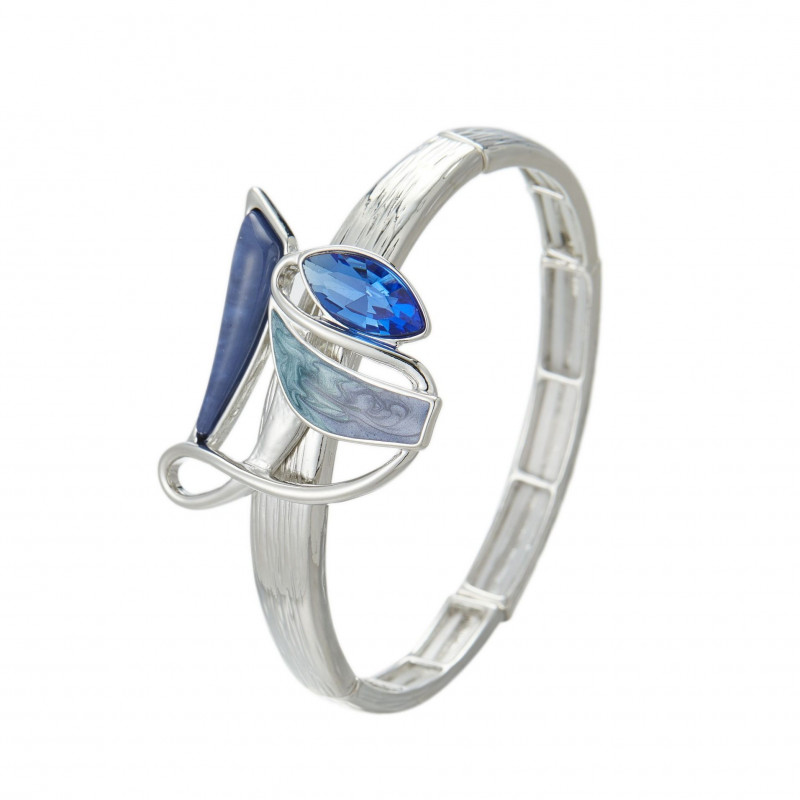 Elektra - Bracelet élastique bleu