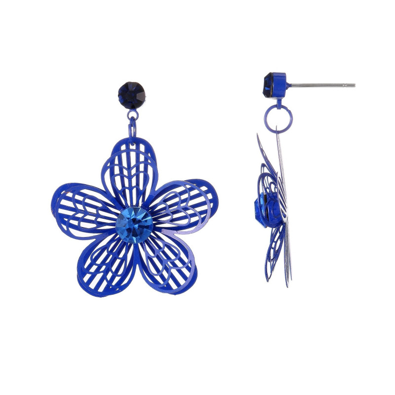 Wianka - Boucle d'oreille tige Bleue