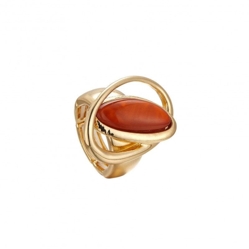 Edmonde - Bague élastique Orange