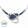 Edmonde - Collier Bleu marine