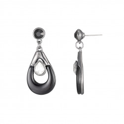 Claire - Boucles d'oreilles tige noir