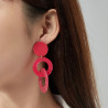 Fatet - Boucle d'oreille clip prune
