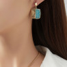Caelia - Boucle d'oreille tige Bleue