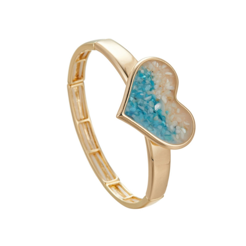 Caline - Bracelet elastique Bleu