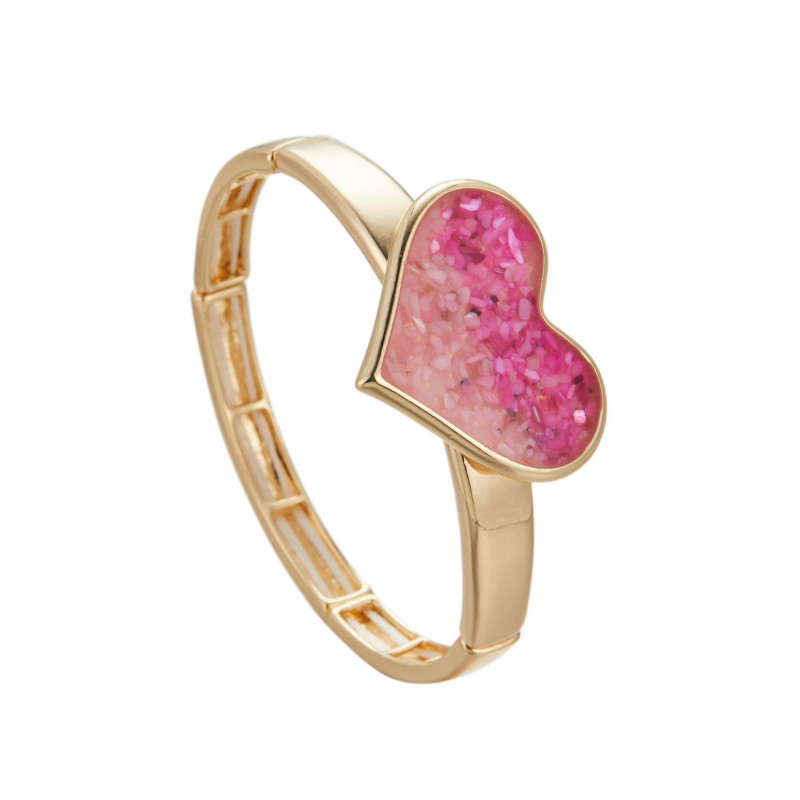 Caline - Bracelet elastique Rose