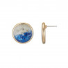 Corentine - Boucle d'oreille tige Bleue