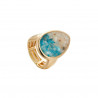 Clarence - Bague elastique Bleue