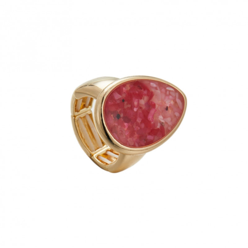 Clarence - Bague elastique Rose