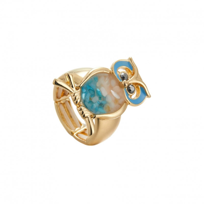Oonagh - Bague élastique Bleue