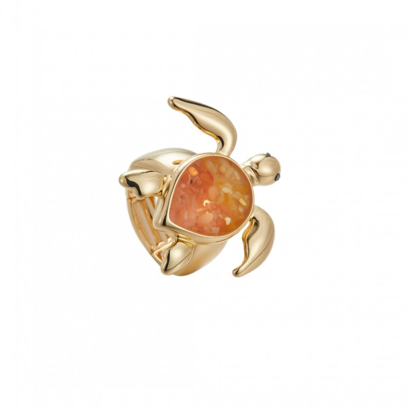 Ortrun - Bague elastique Orange