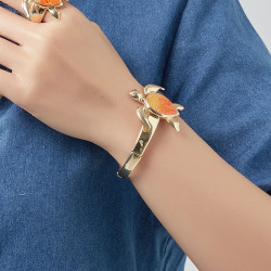 Ortrun - Bracelet elastique Orange