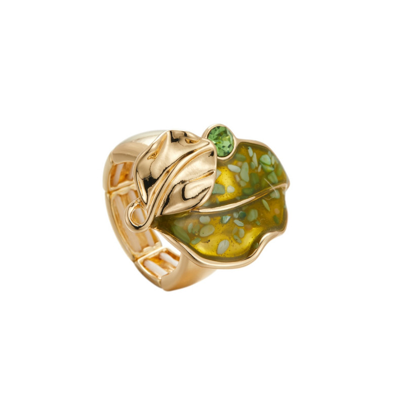 Caraza - Bague elastique Verte