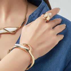 Claudy - Bague elastique Ocre